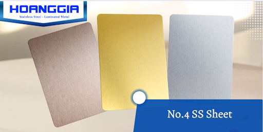 No.4 SS Sheet với những đường vân xước nổi bật