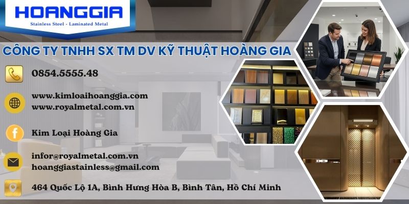 Kim Loại Hoàng Gia - đơn vị cung cấp inox xước uy tín